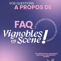 Tout ce que vous devez savoir pour Vignobles en Scène 
Vous vous posez encore quelques questions ? On répond à toutes vos questions dans notre FAQ !
 
? Swipez vers la gauche pour découvrir les réponses ou posez-nous vos questions en commentaire si vous ne trouvez pas votre bonheur !